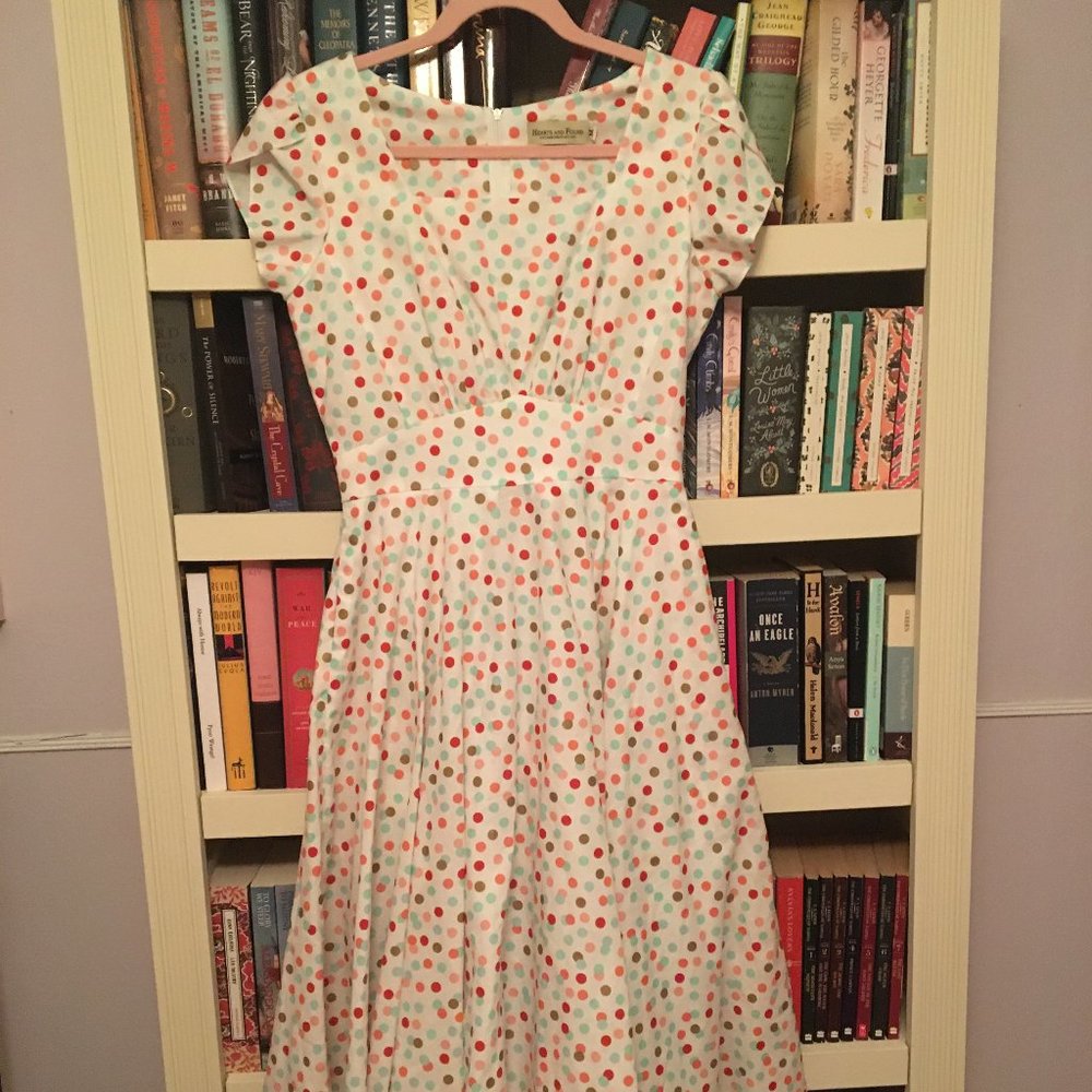 NWOT Hearts and Found polka dot Ava dress